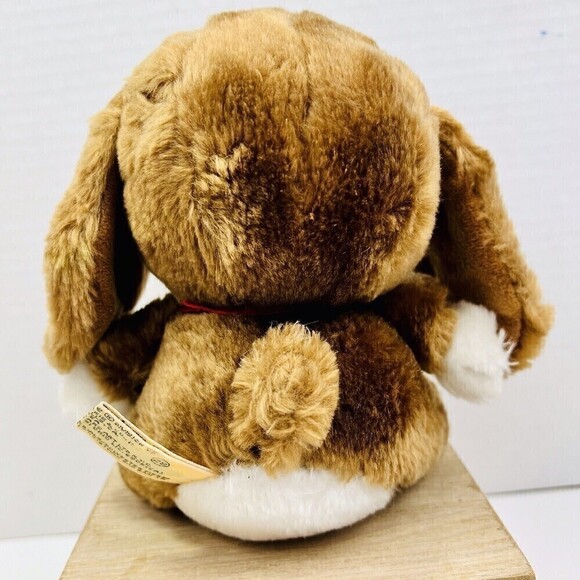 Vintage Applause Sad Sam Brown Hound Dog Puppy 8” Stuffed Animal Toy Plush 1986 - Picture 5 of 11